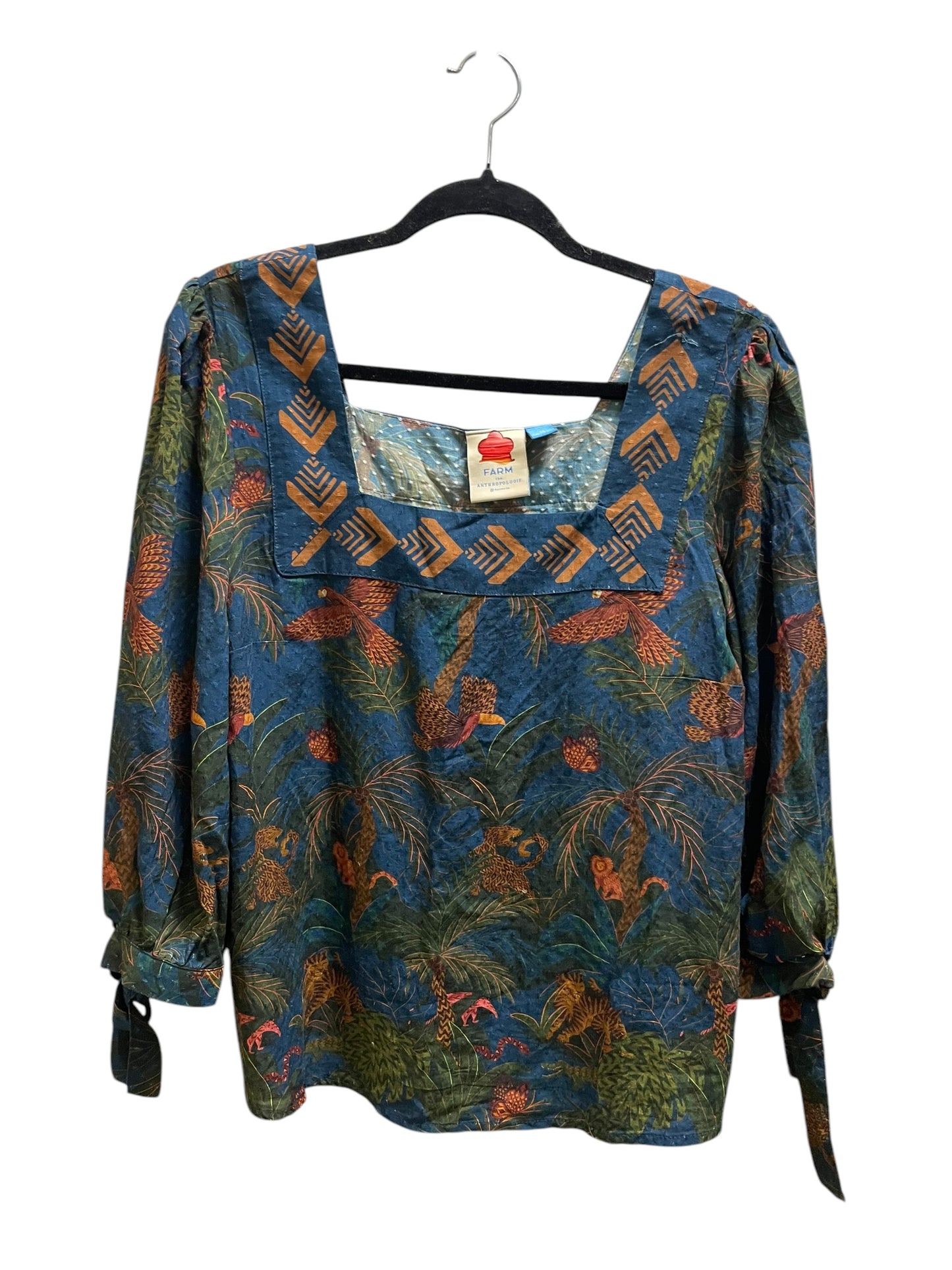 Top Long Sleeve By Anthropologie In Multi-colored, Size: Xs