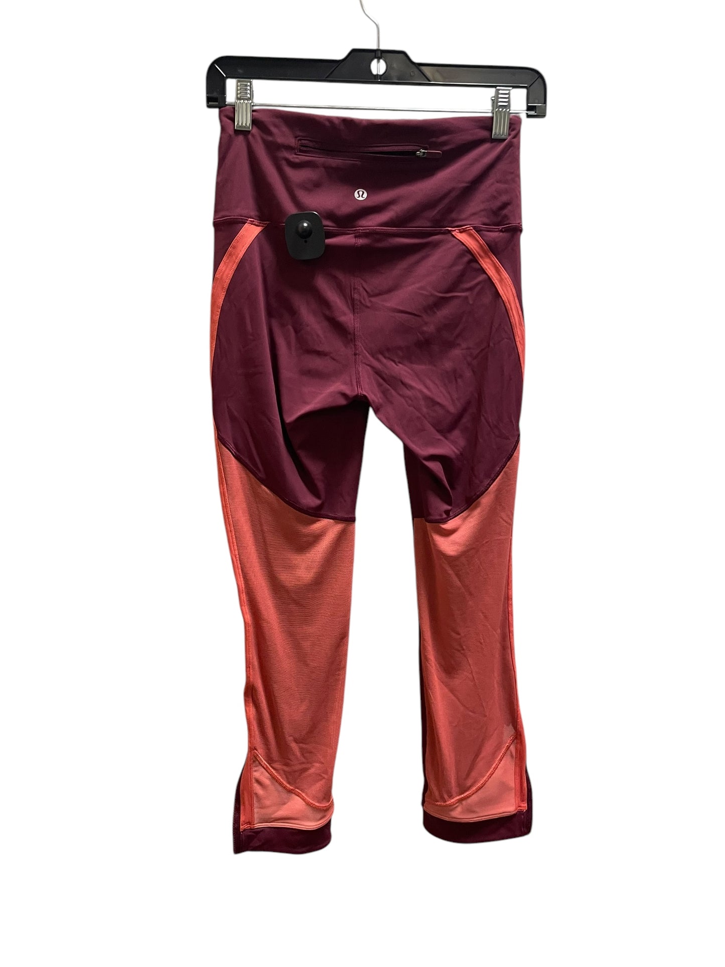 Athletic Pants By Lululemon In Maroon, Size: 6