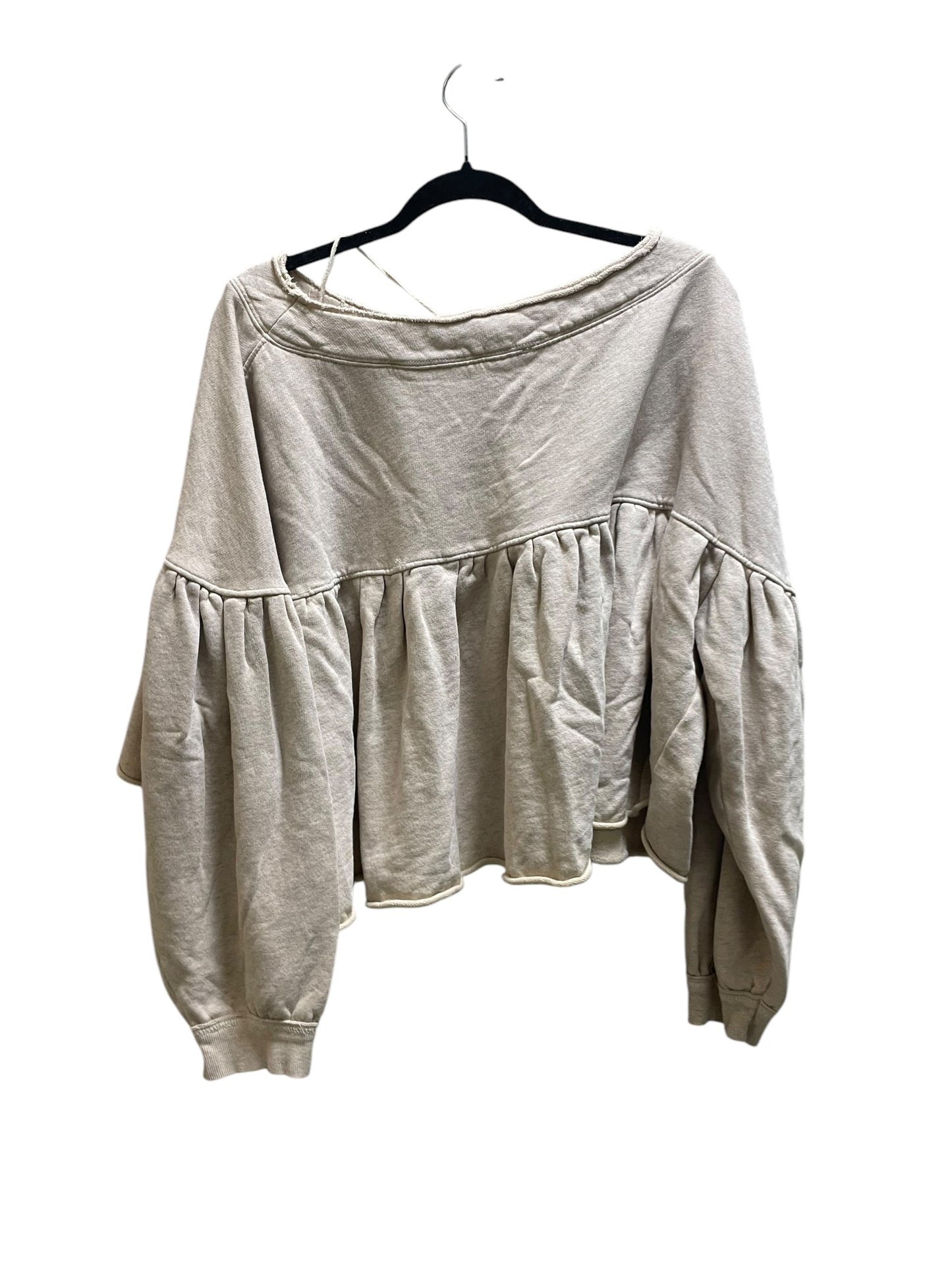 Top Long Sleeve By Free People In Cream, Size: S