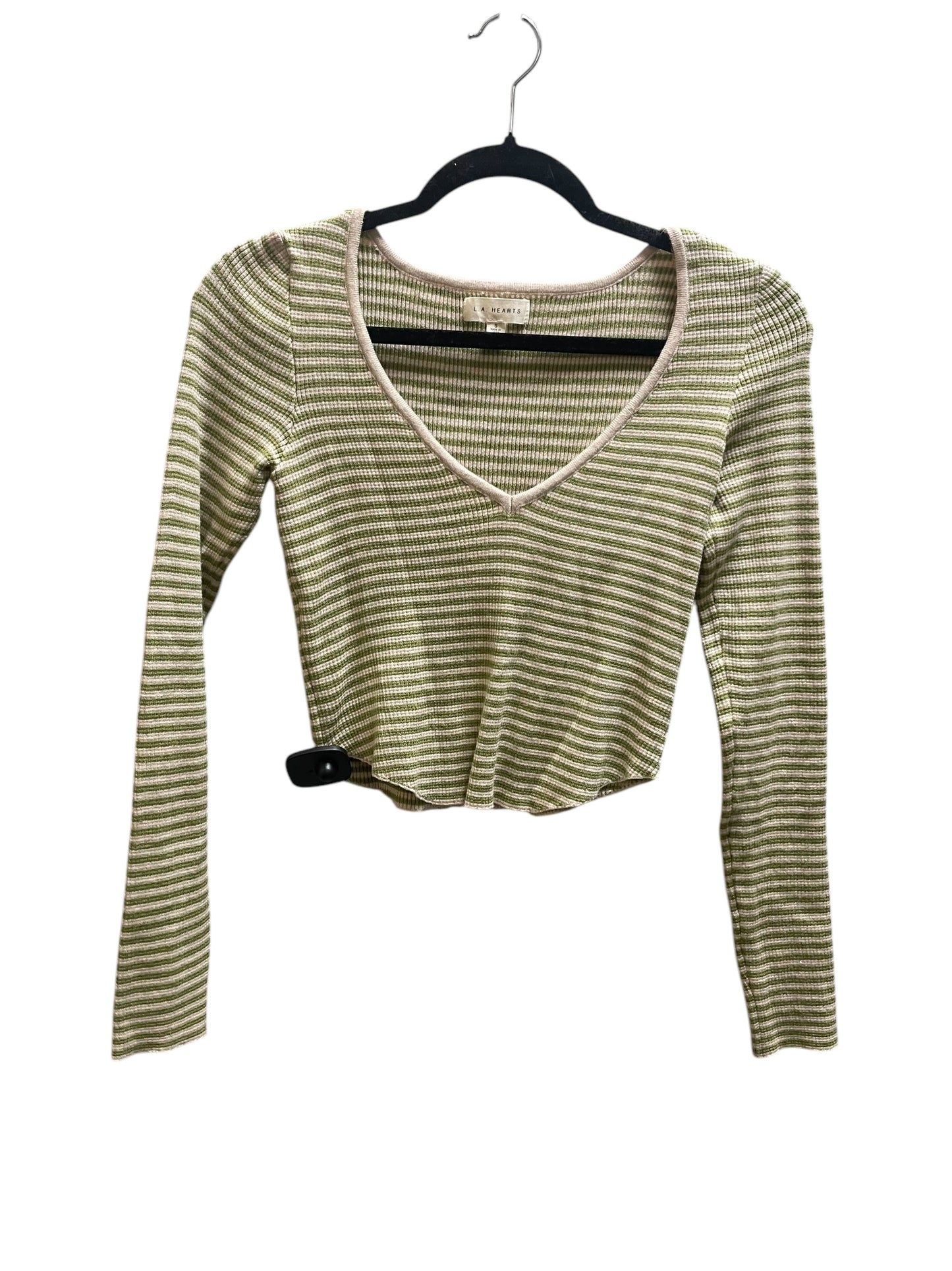 Top Long Sleeve By La Hearts In Green, Size: S