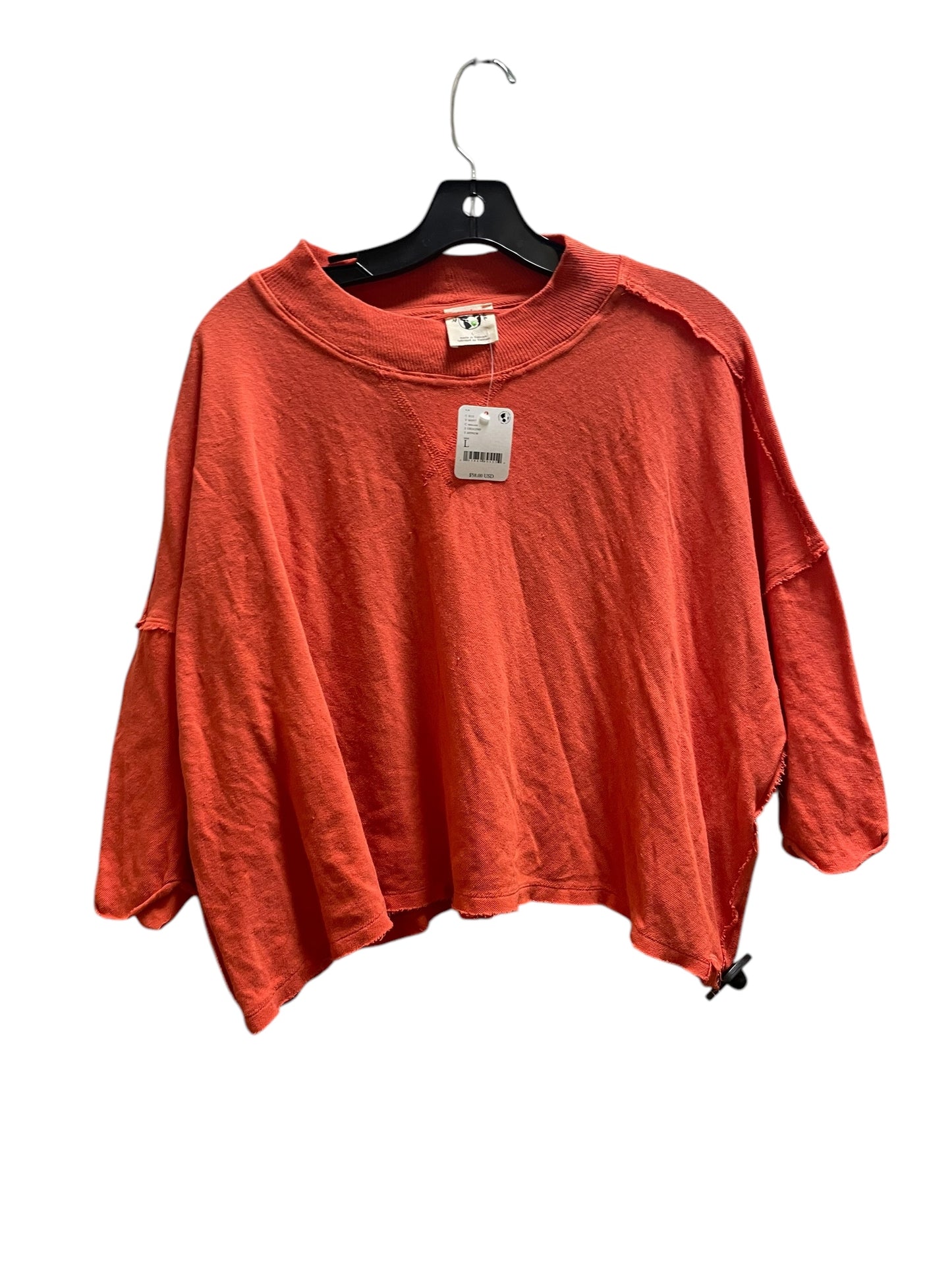 Top Short Sleeve By We The Free In Orange, Size: L