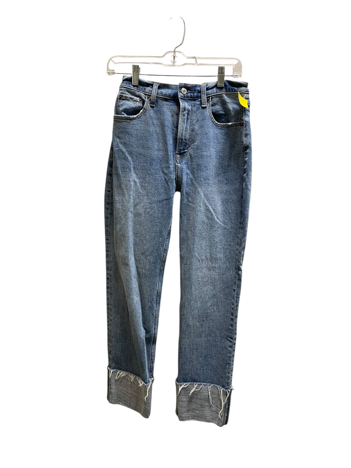 Jeans Boot Cut By Abercrombie And Fitch In Blue Denim, Size: 2