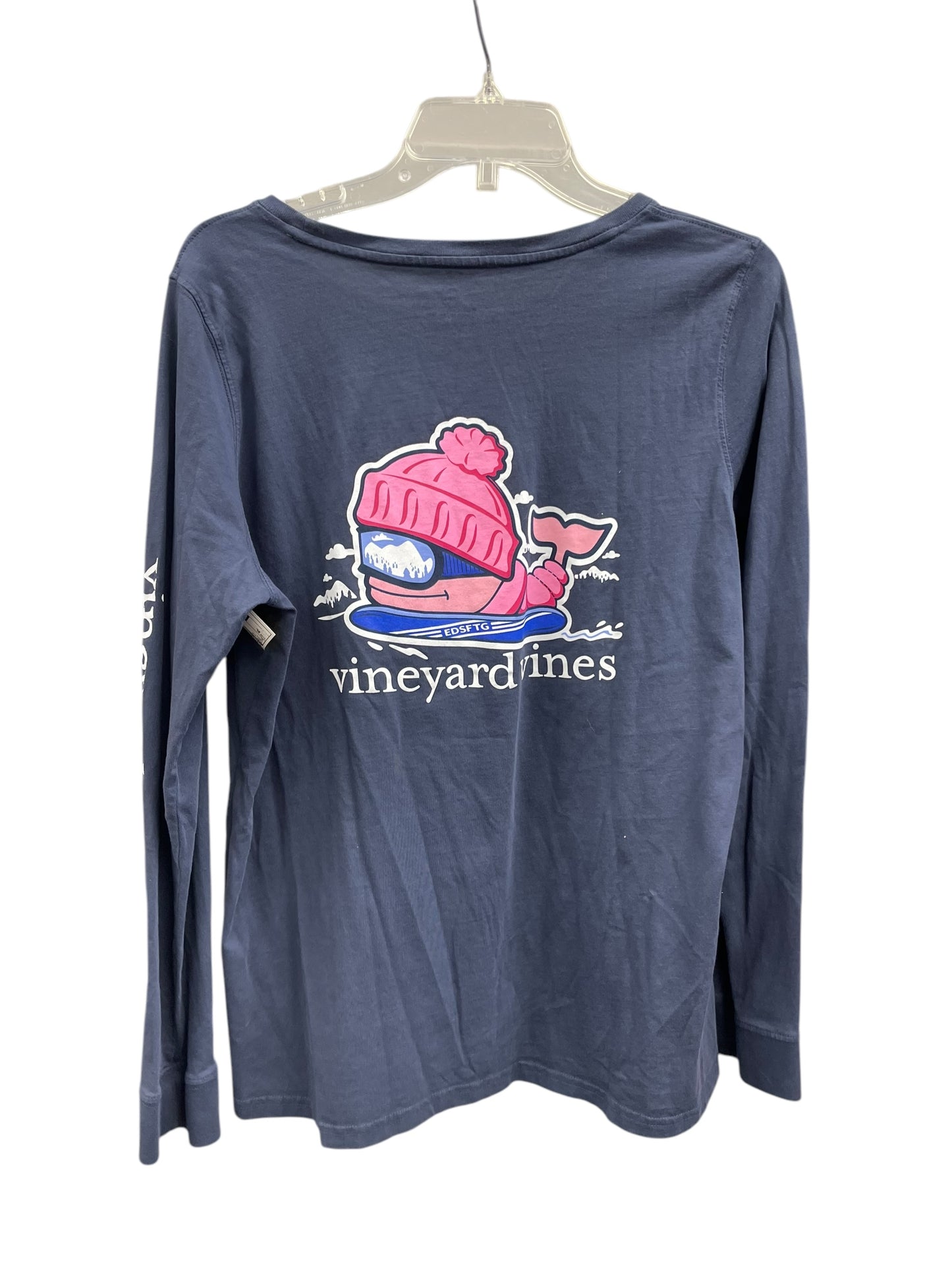 Top Long Sleeve By Vineyard Vines In Navy, Size: Xl