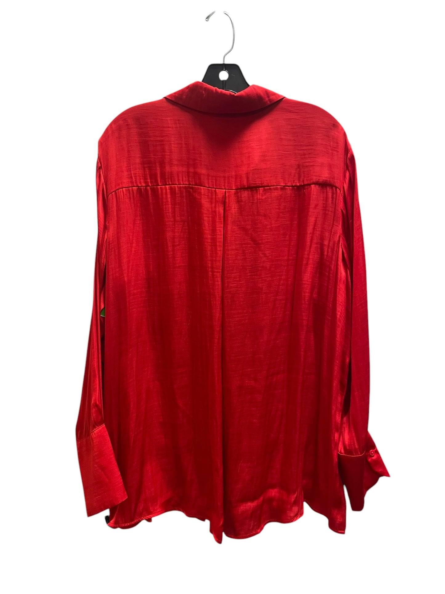 Top Long Sleeve By Worthington In Red, Size: Xl