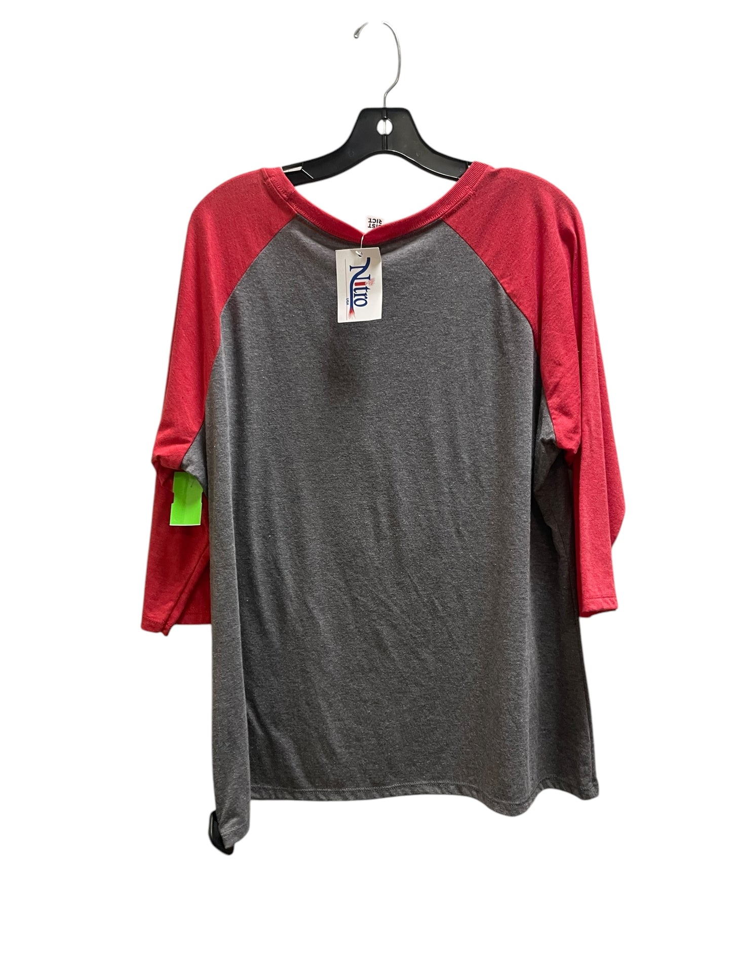 Top Long Sleeve By Clothes Mentor In Red, Size: 2x