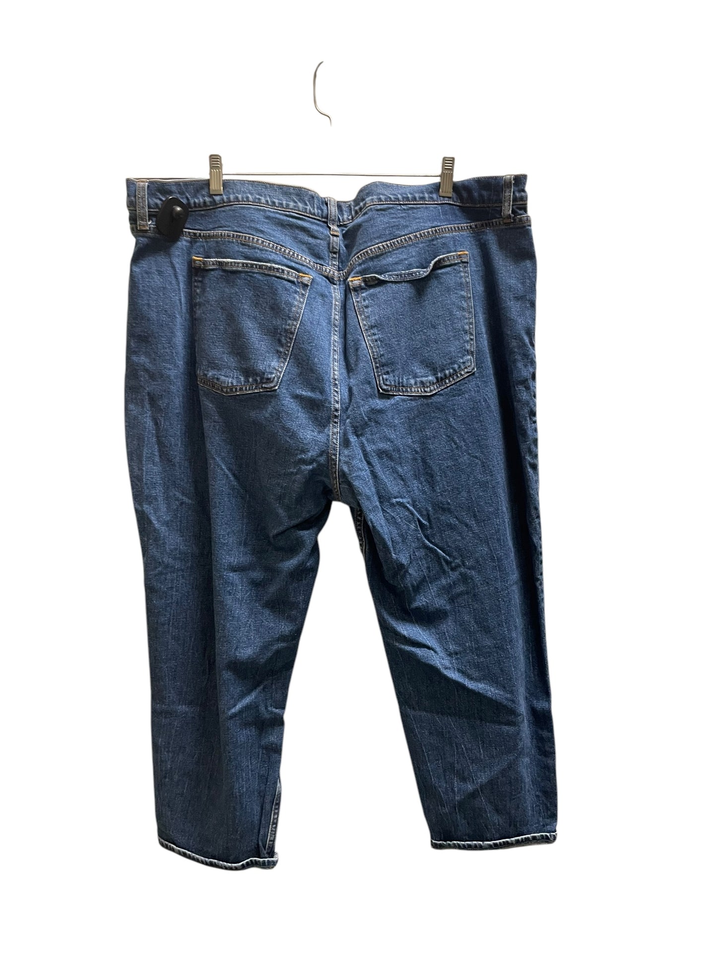 Jeans Boot Cut By Abercrombie And Fitch In Blue Denim, Size: 22