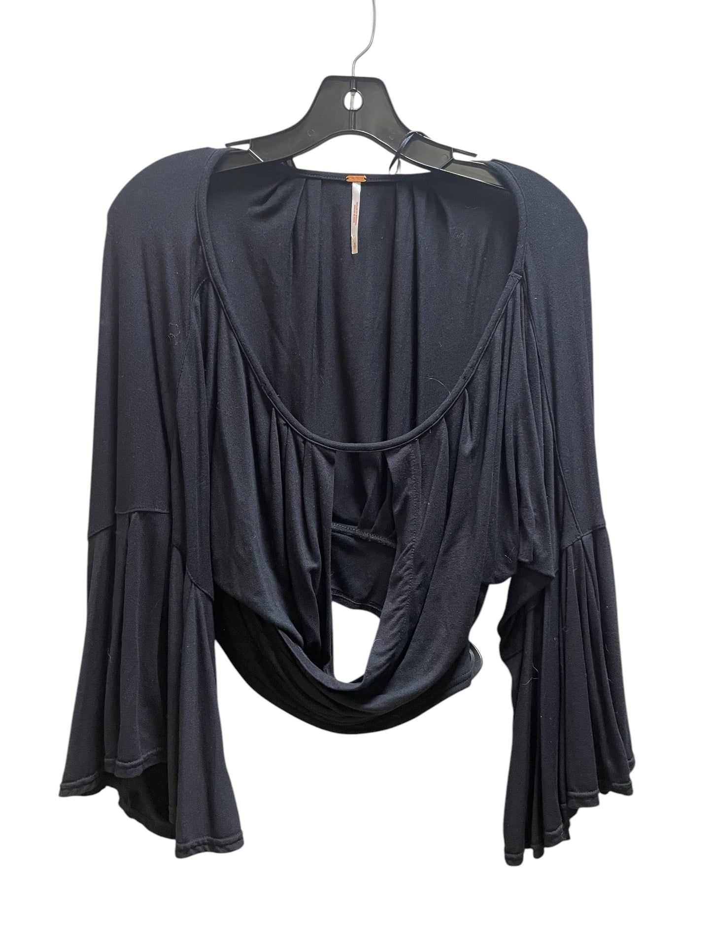 Top Long Sleeve By Free People In Black, Size: S