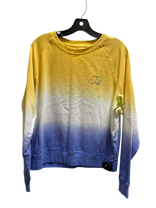 Sweatshirt Crewneck By Ivory Ella In Yellow, Size: L