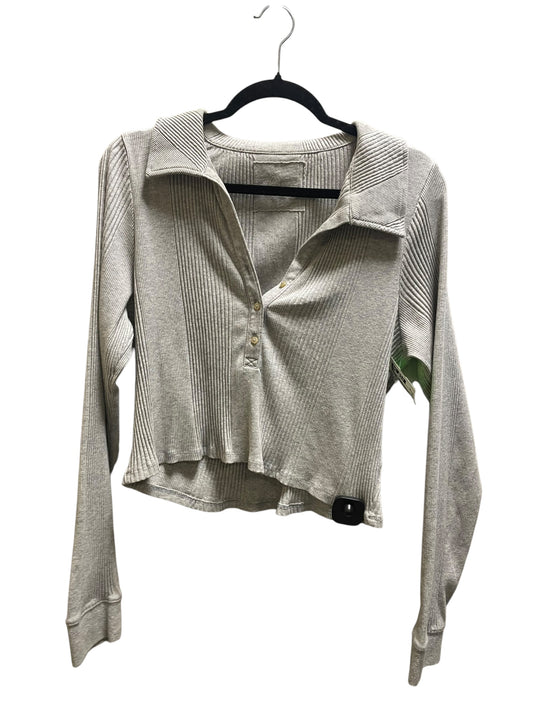 Top Long Sleeve By Aerie In Grey, Size: Xl