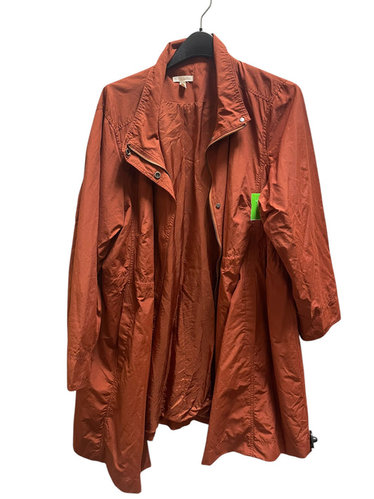 Jacket Moto By Eileen Fisher In Orange, Size: 2x