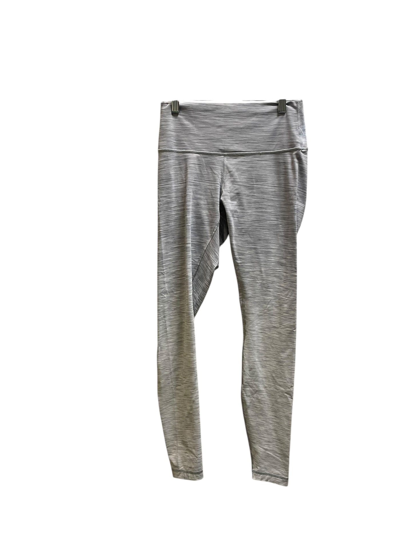 Athletic Leggings By Lulu In Grey, Size: 8