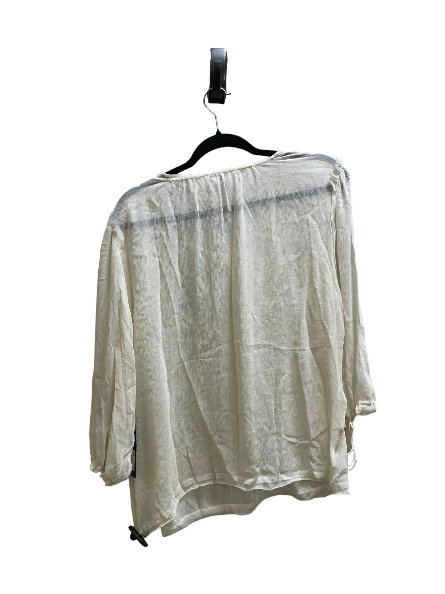 Top Long Sleeve By True Religion In Cream, Size: M