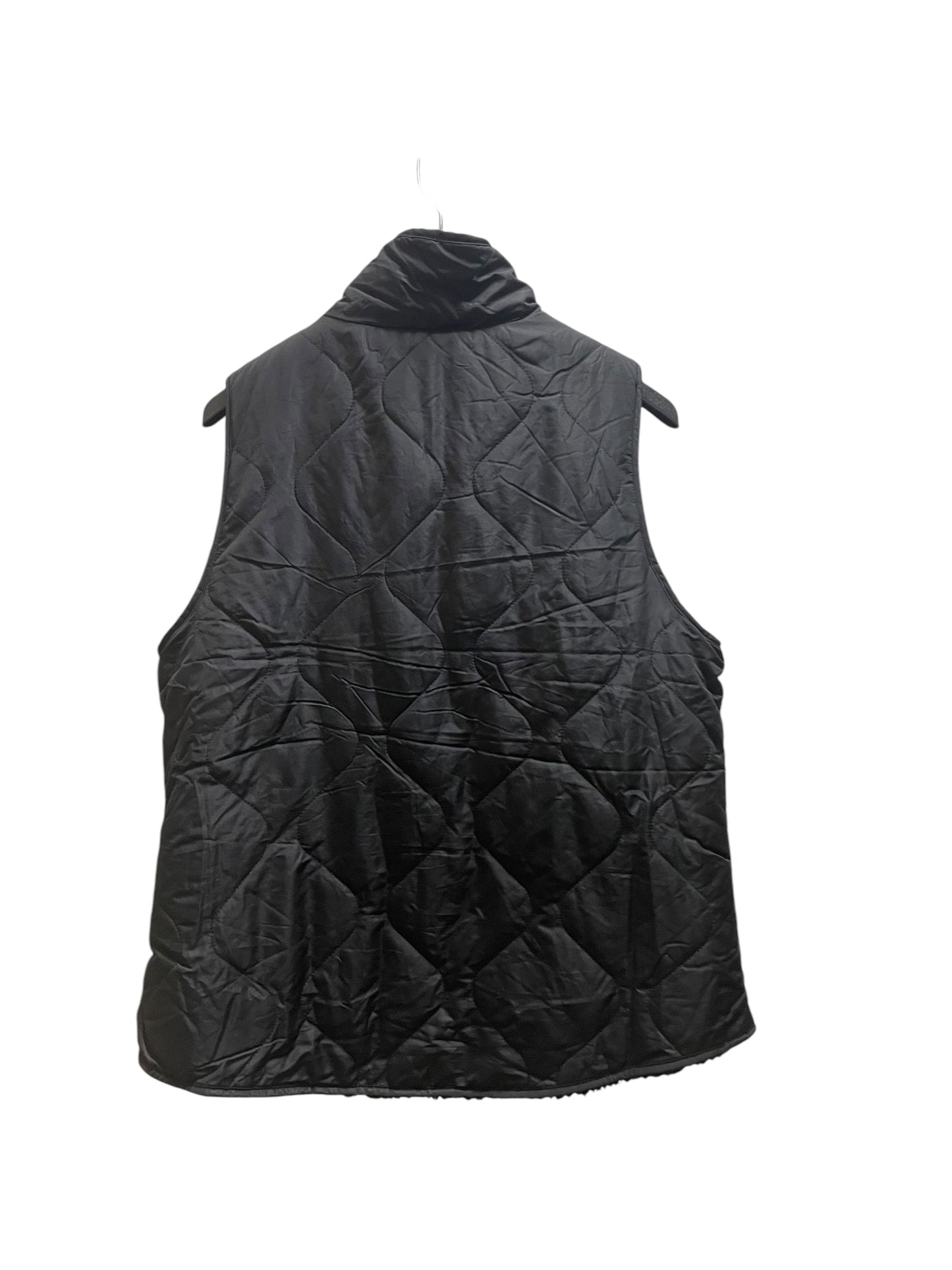 Vest Puffer & Quilted By Thread And Supply In Black, Size: L