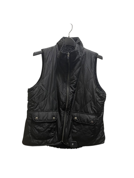 Vest Puffer & Quilted By Thread And Supply In Black, Size: L