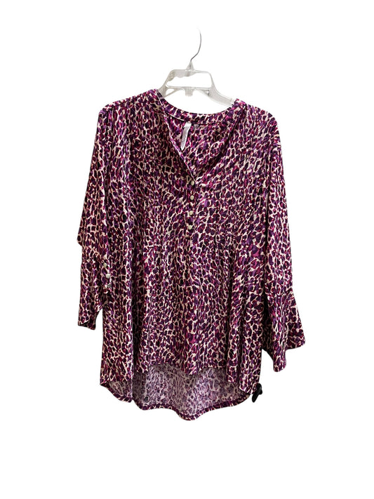 Top Long Sleeve By Ny Collection In Purple, Size: 3x