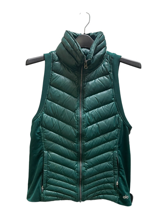 Vest Puffer & Quilted By Alo In Green, Size: M