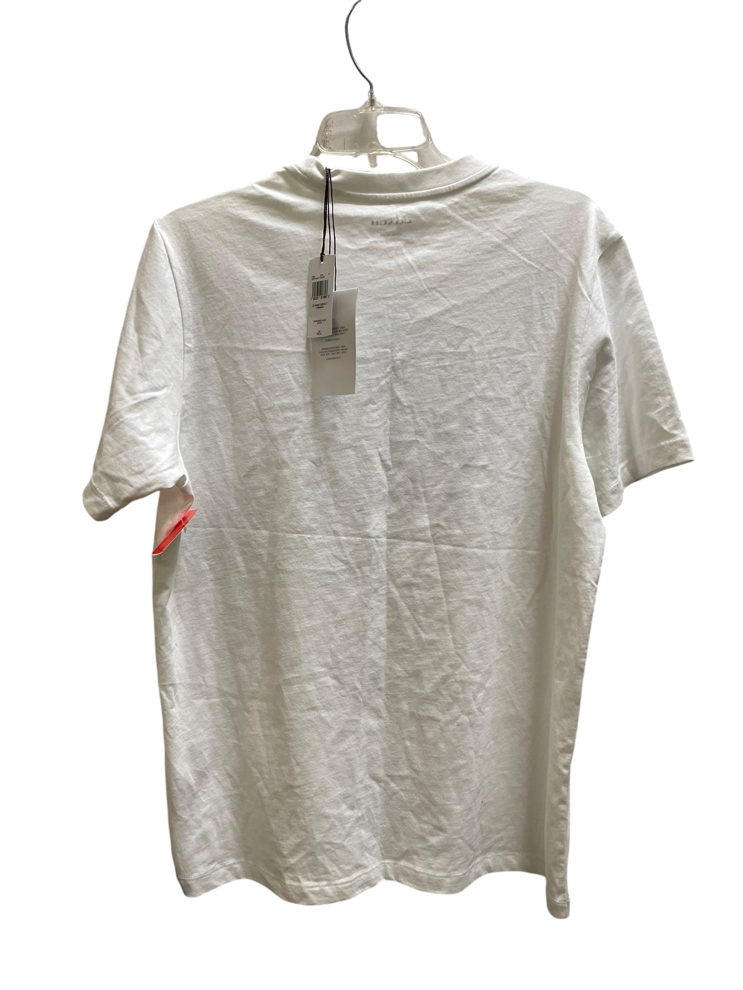 Top Short Sleeve By Coach In White, Size: M