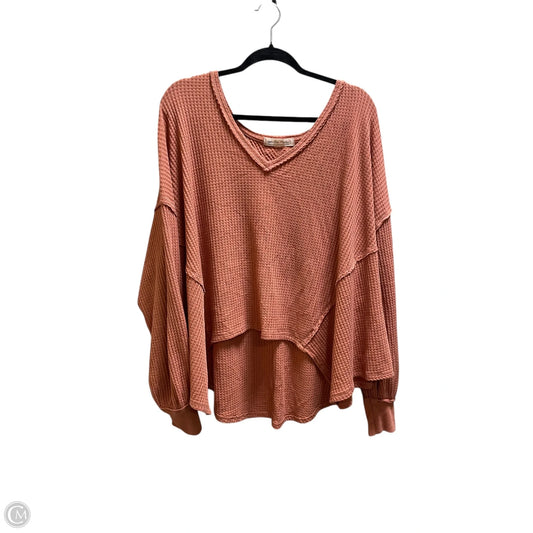 Top Long Sleeve By We The Free In Orange, Size: S