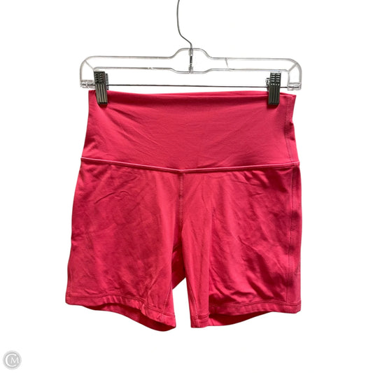 Athletic Shorts By Lululemon In Pink, Size: 8