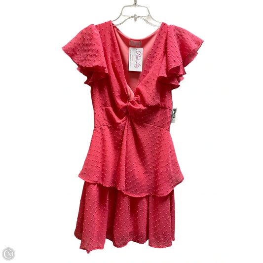 Dress Casual Short By Pink Lily In Pink, Size: S