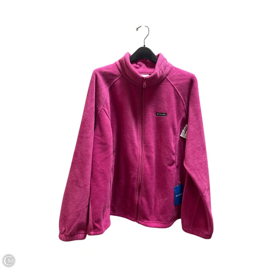 Jacket Fleece By Columbia In Pink, Size: 3x