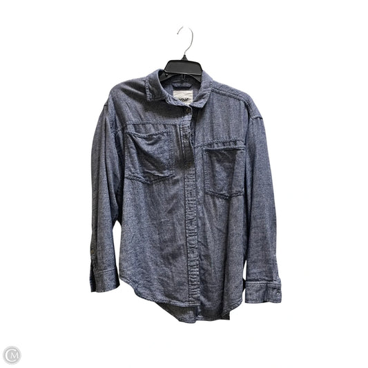 Top Long Sleeve By Aerie In Blue, Size: Xs