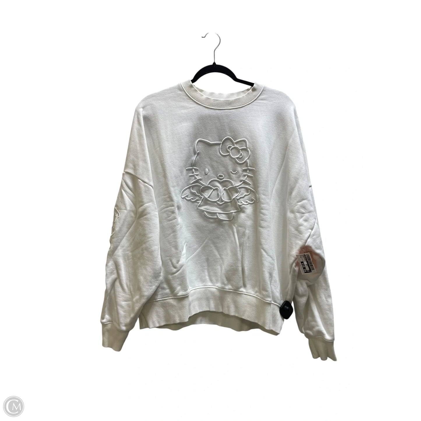 Sweatshirt Crewneck By Forever 21 In White, Size: M
