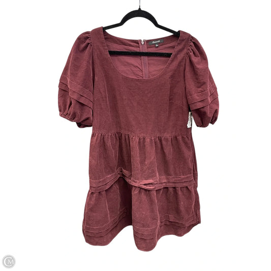 Dress Casual Short By Madewell In Maroon, Size: Medium