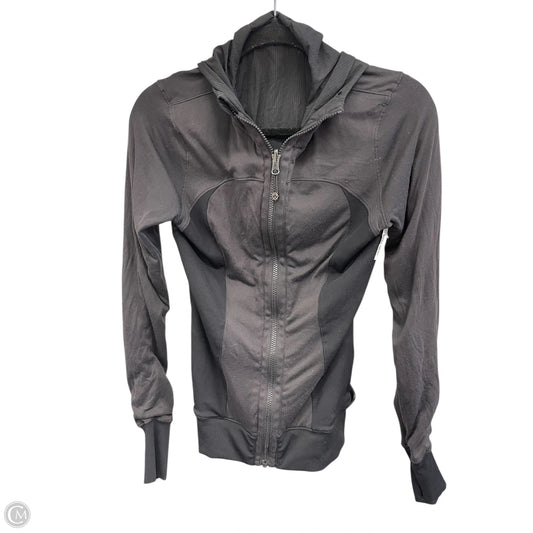 Athletic Jacket By Lululemon In Black, Size: 6