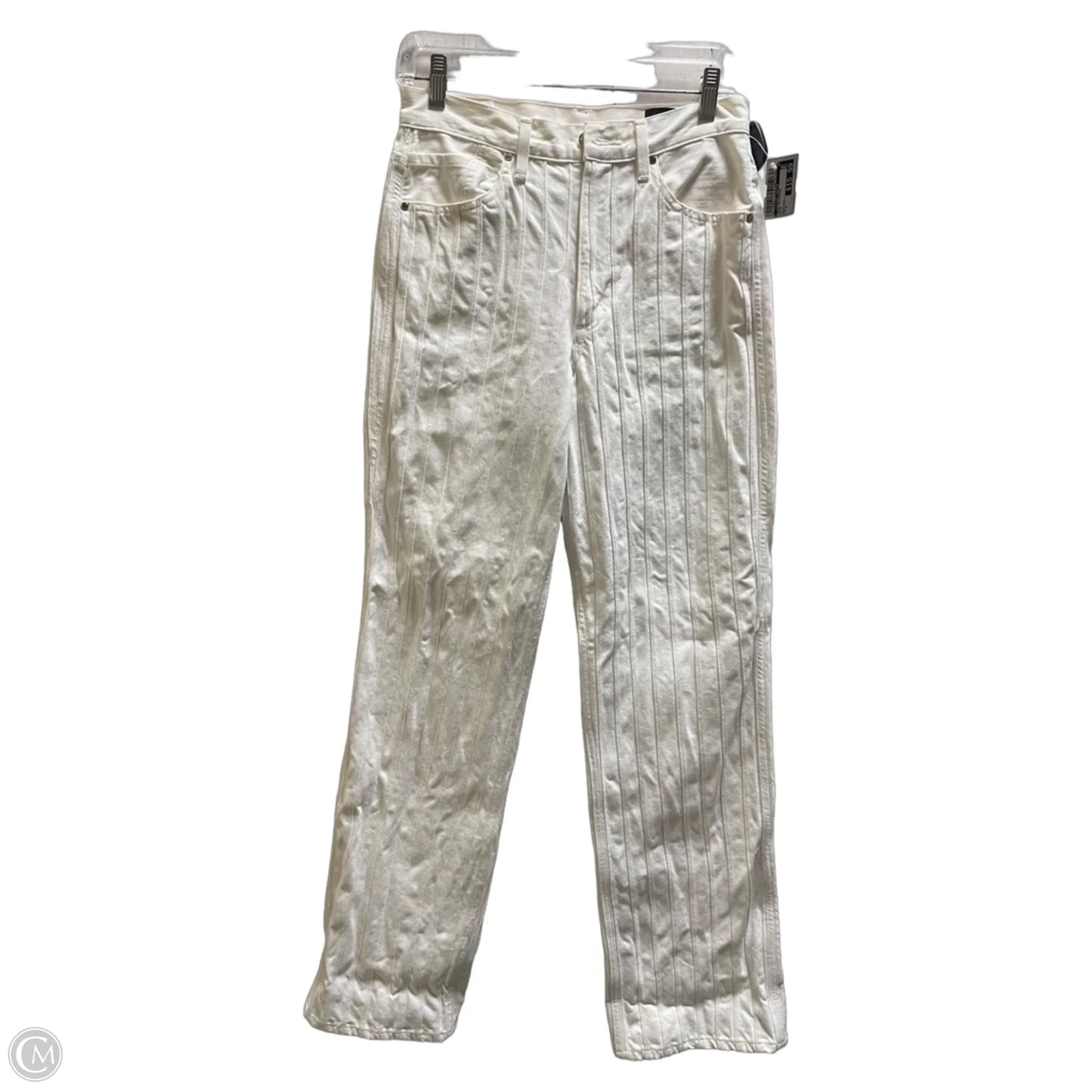 Jeans Boyfriend By Clothes Mentor In White, Size: 4