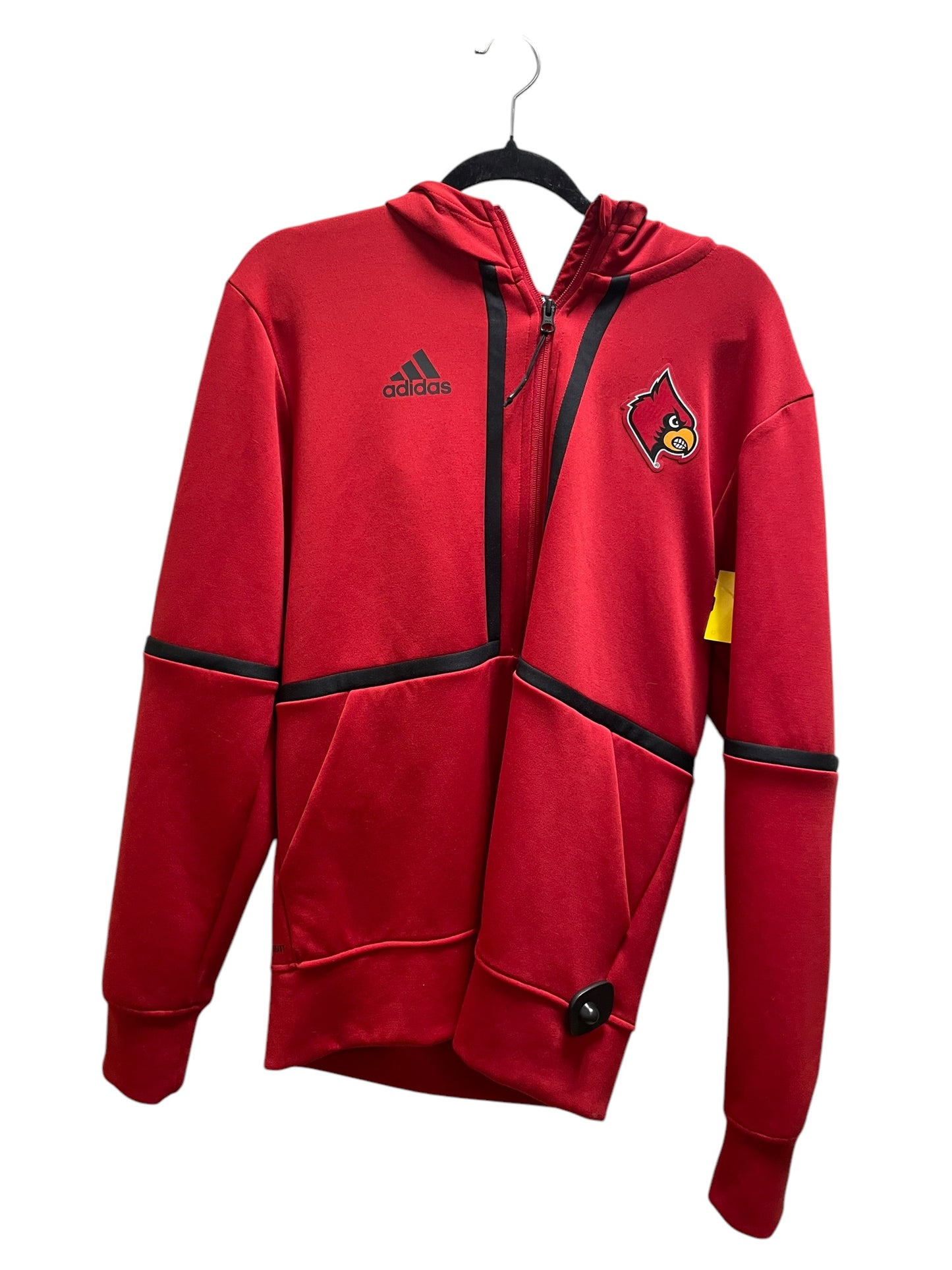 Athletic Jacket By Adidas In Red, Size: M