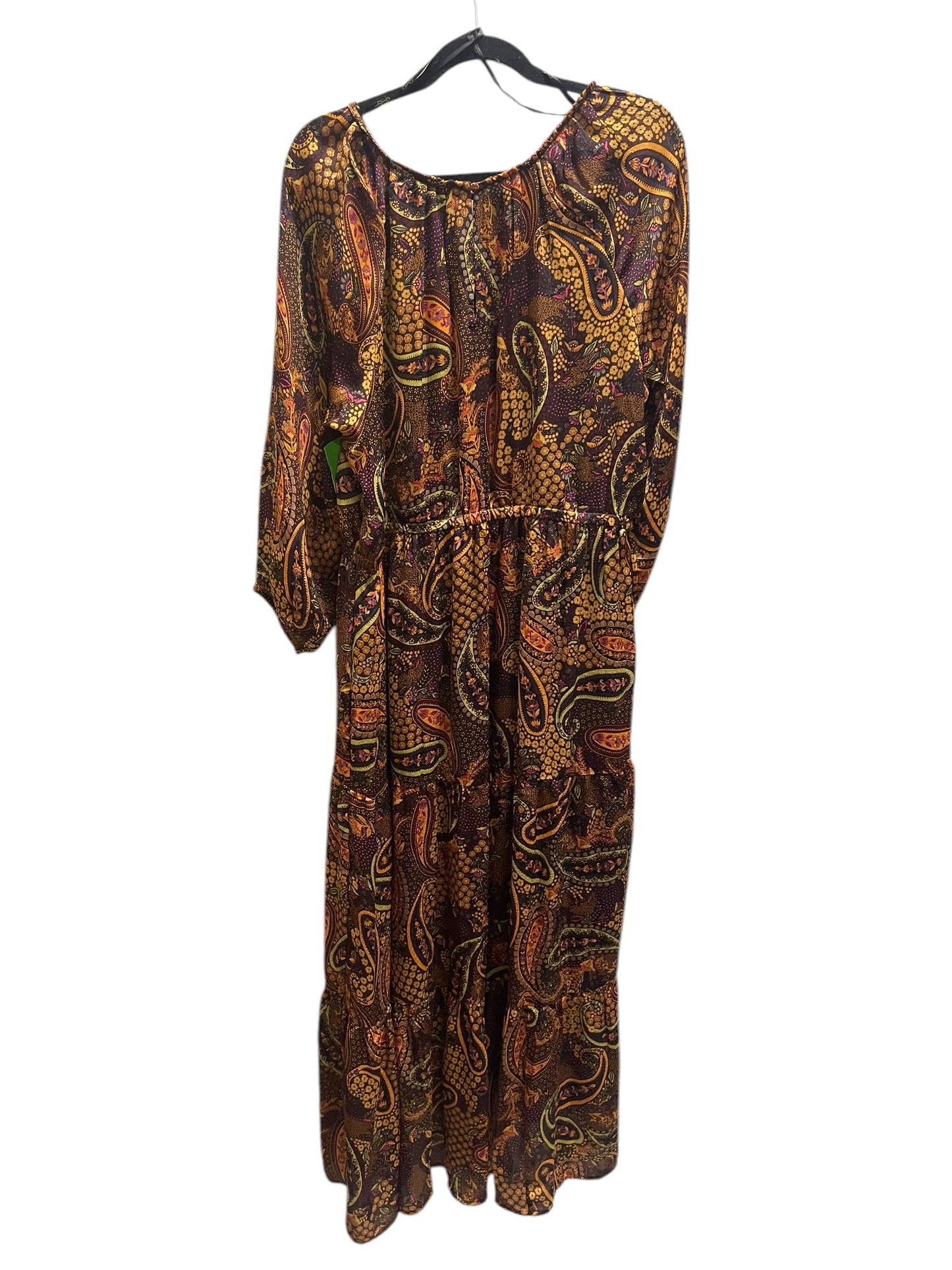 Dress Casual Maxi By Jessica Simpson In Brown, Size: 2x