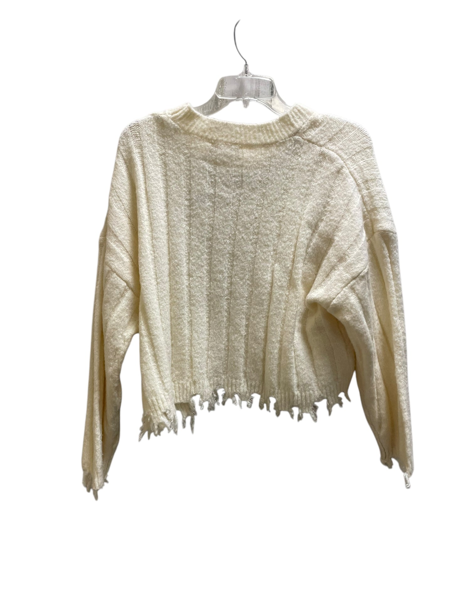 Sweater By Double Zero In Cream, Size: S