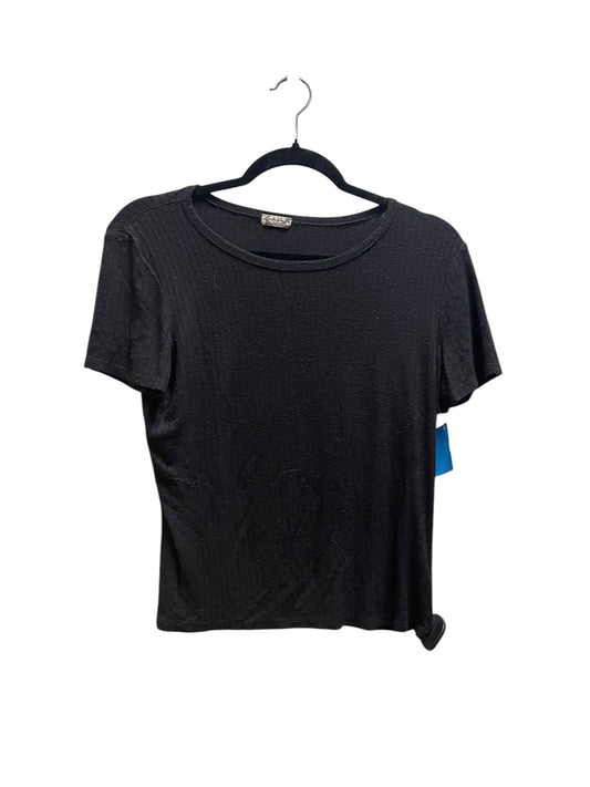 Top Short Sleeve By Free People In Black, Size: L