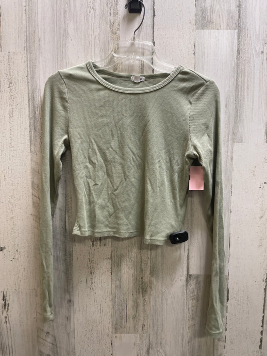 Top Long Sleeve By Garage In Green, Size: M