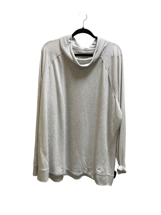 Top Long Sleeve By Tek Gear In Grey, Size: 3x