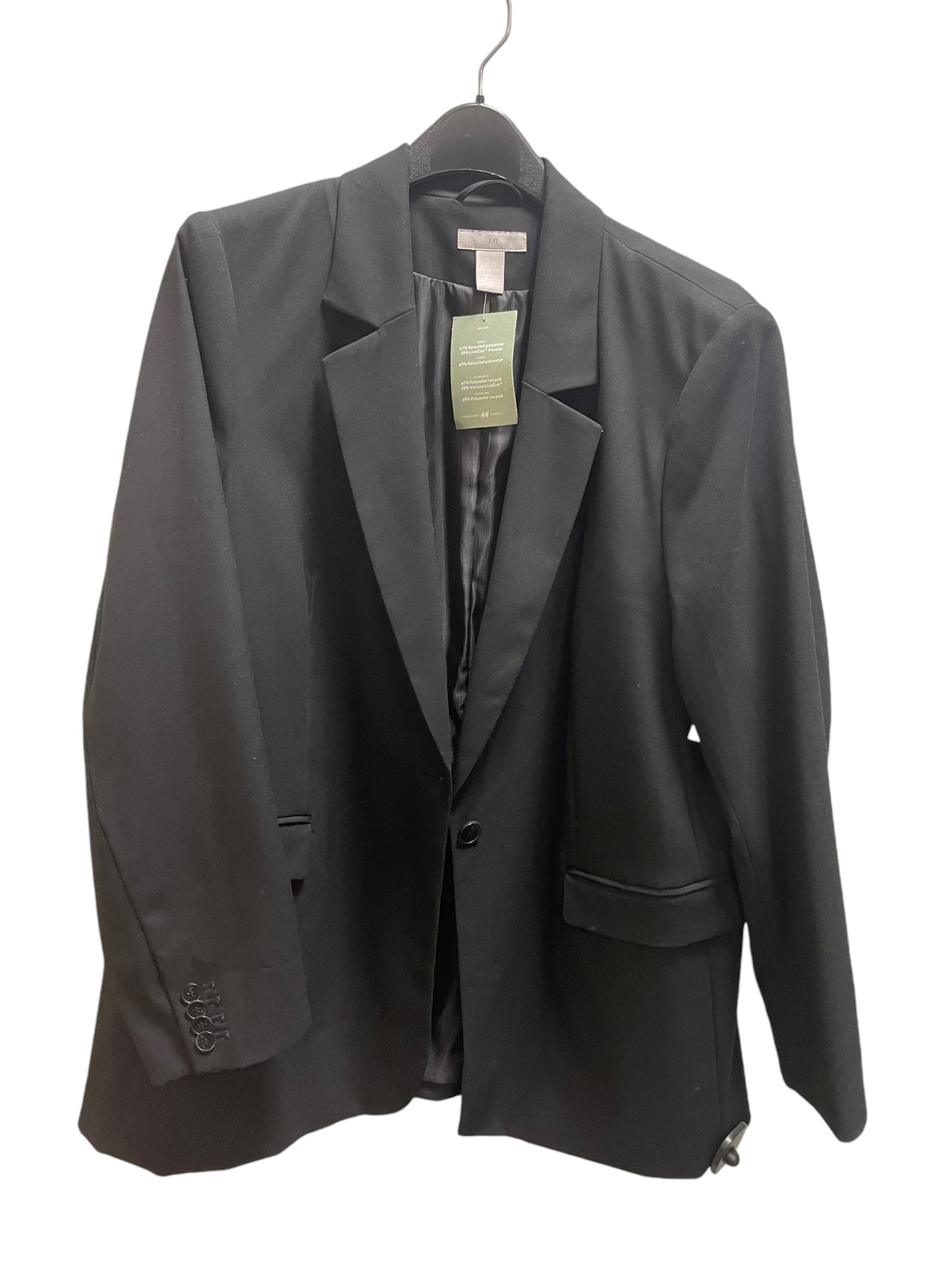 Blazer By H&m In Black, Size: Xl