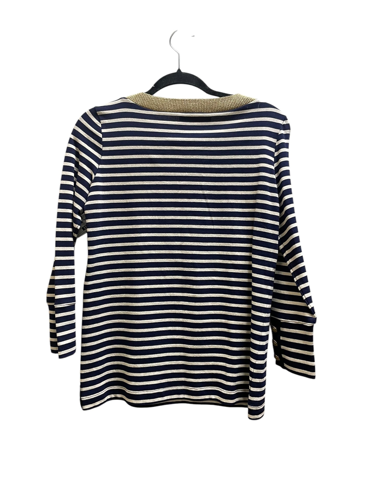 Top Long Sleeve By Derek Lam In Navy, Size: S