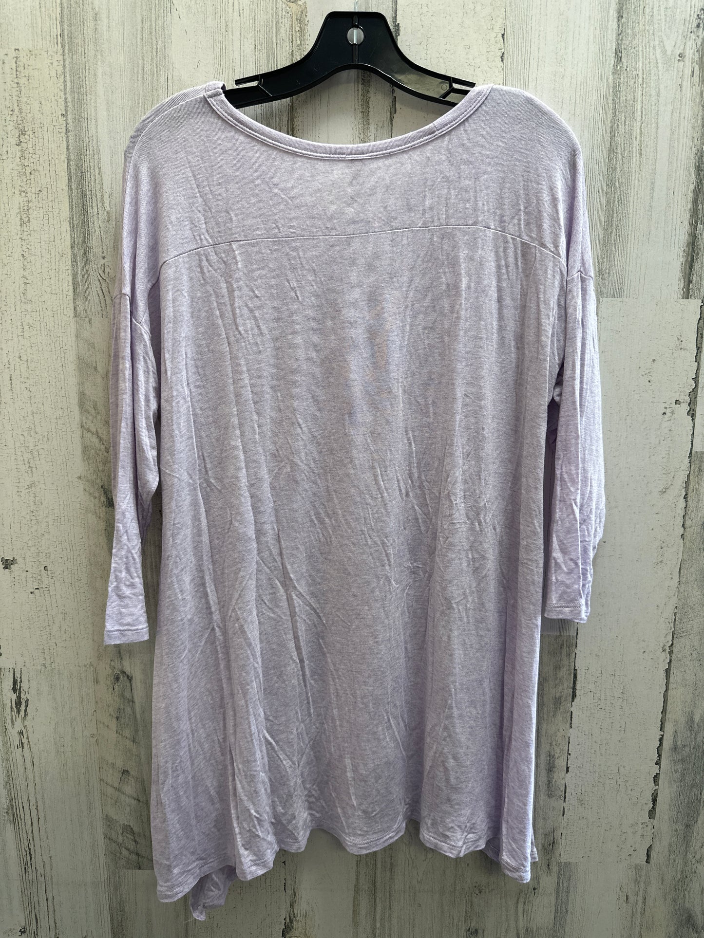 Purple Top Short Sleeve Clothes Mentor, Size S