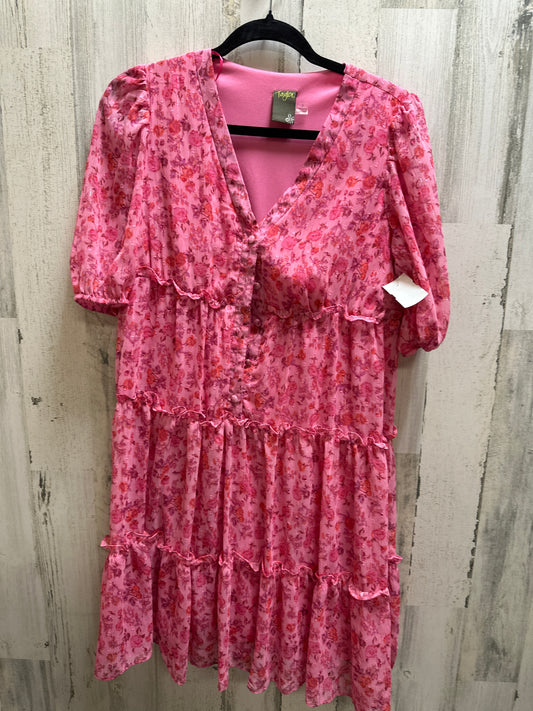 Pink Dress Casual Short Taylor, Size S