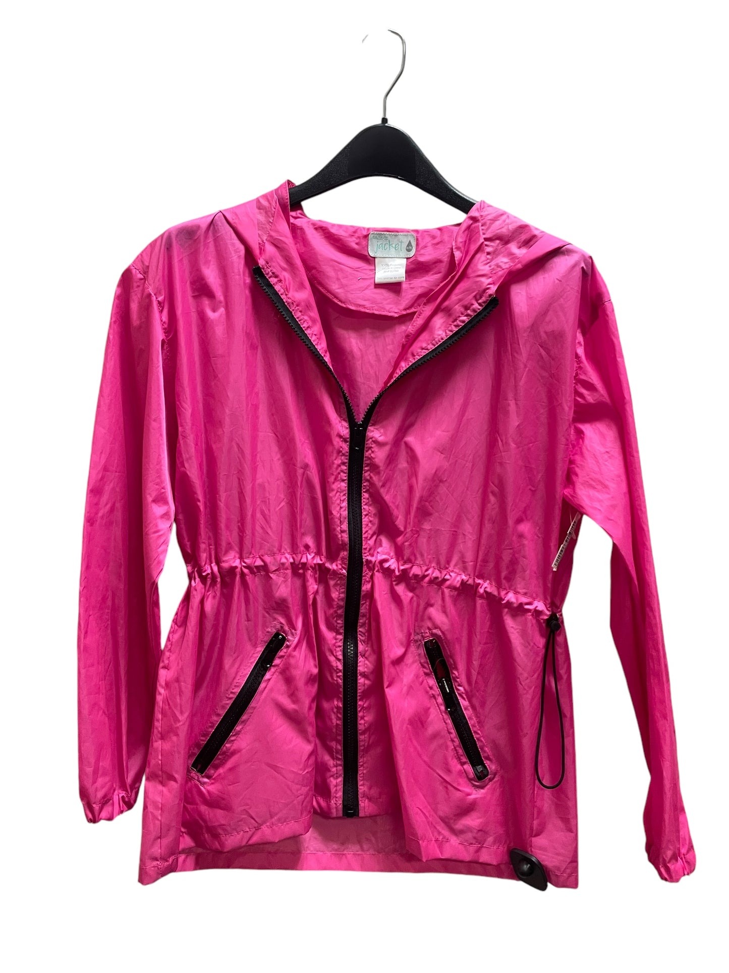 Jacket Windbreaker By Clothes Mentor In Pink, Size: S