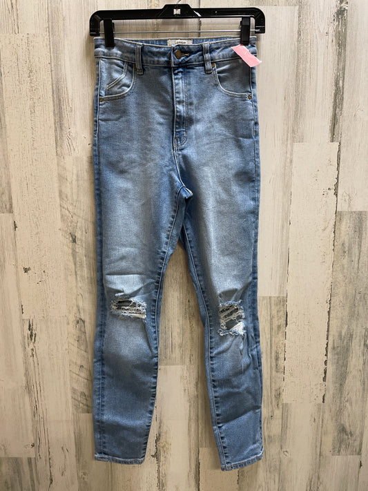 Blue Denim Jeans Skinny Rollas, Size 6