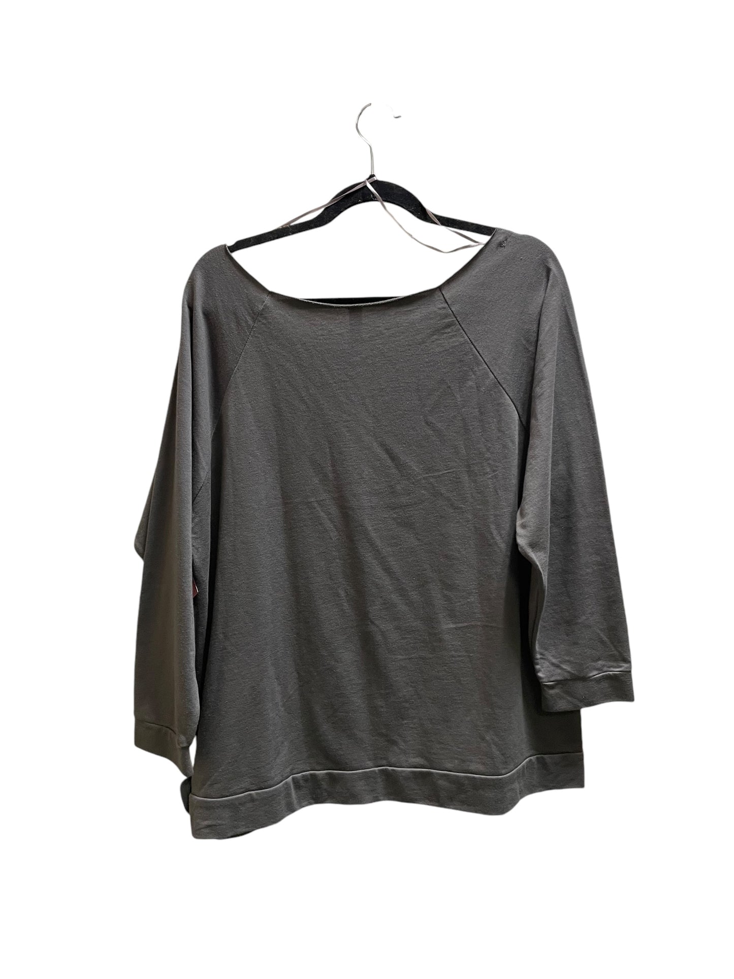 Top Long Sleeve By Next Level In Grey, Size: Xxl