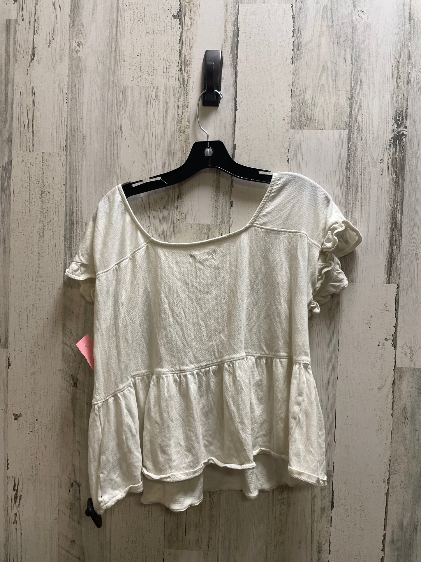 Top Short Sleeve By Madewell In White, Size: L