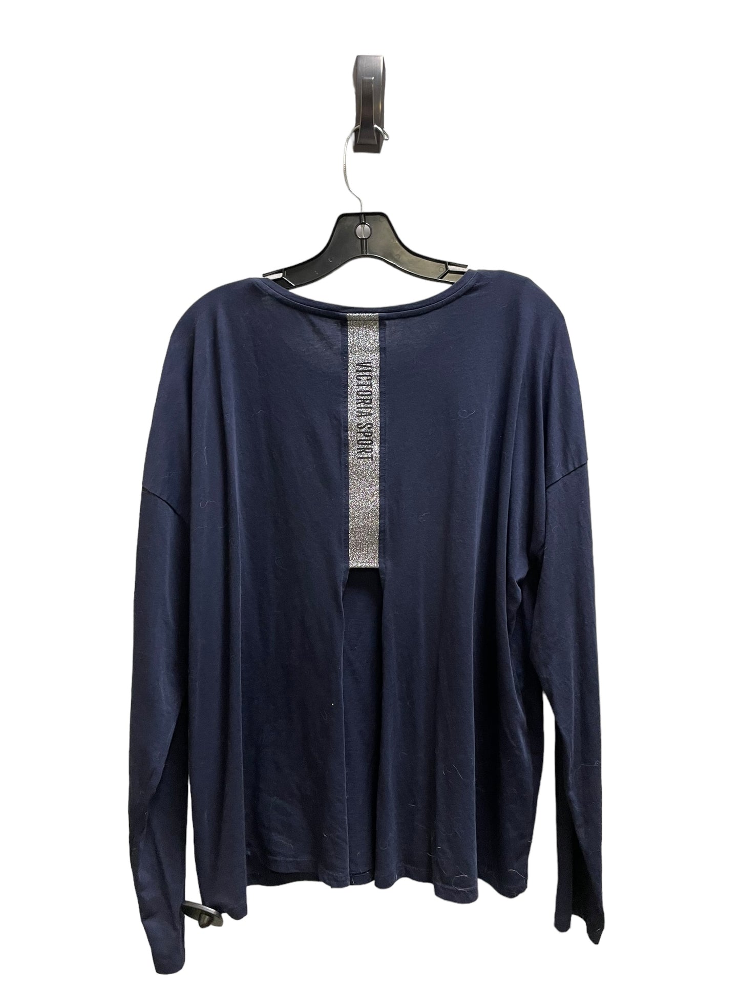 Top Long Sleeve By Victorias Secret In Blue, Size: Xl