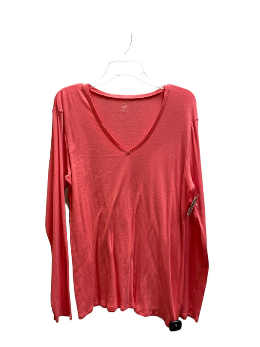 Top Long Sleeve By Gap In Pink, Size: Xl