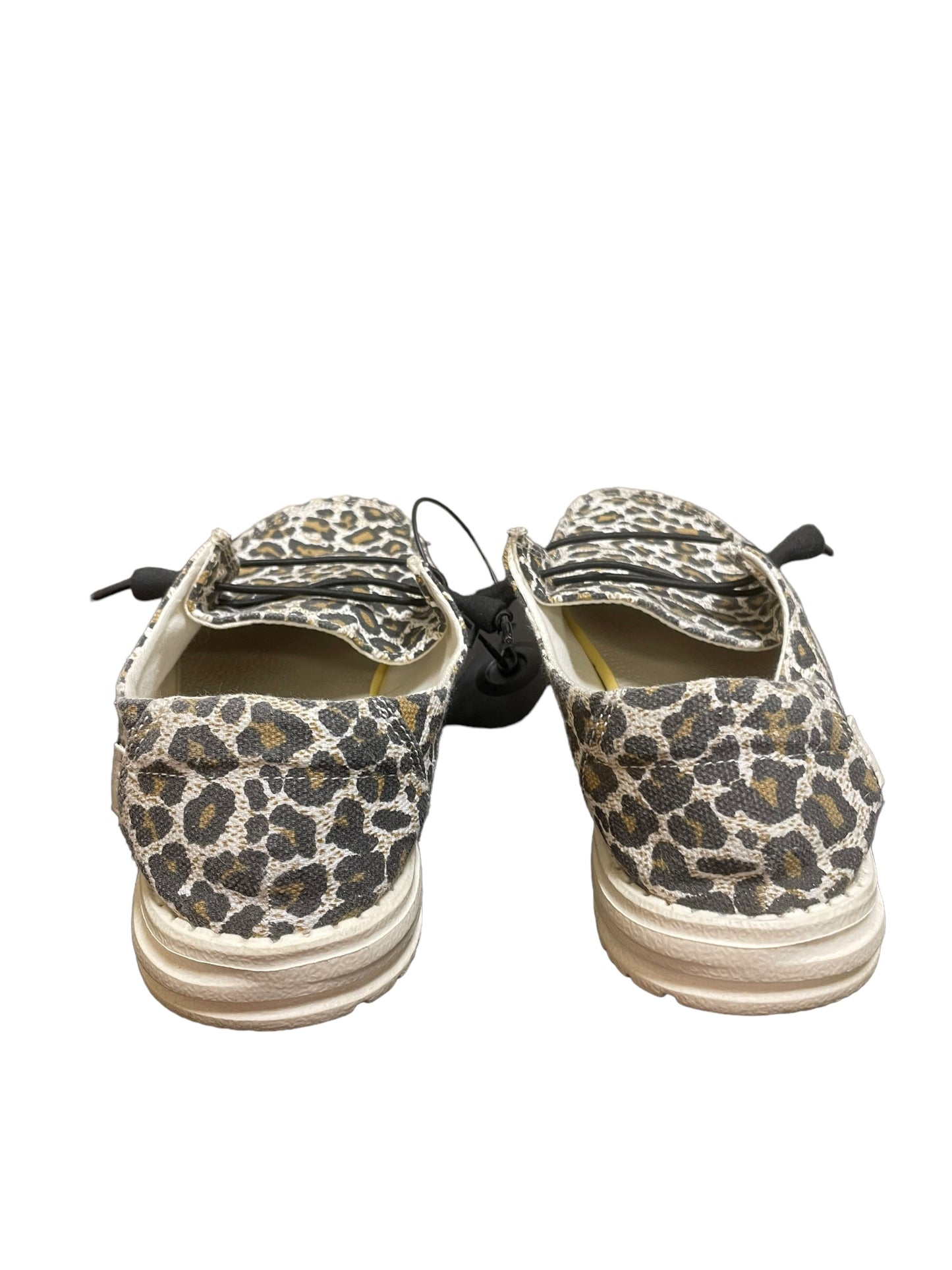 Shoes Flats By Hey Dude In Animal Print, Size: 8