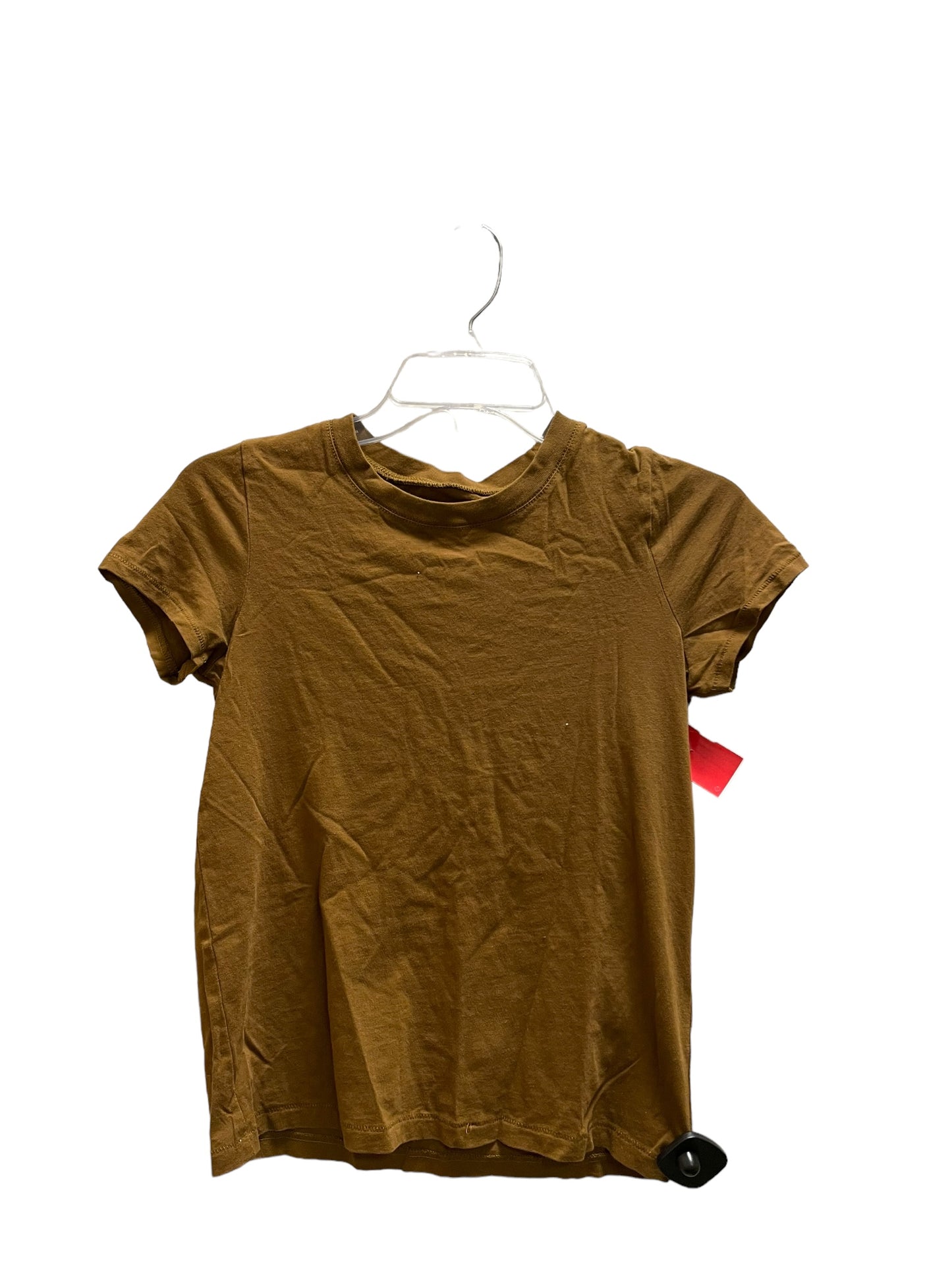 Top Short Sleeve By Madewell In Tan, Size: Xxs