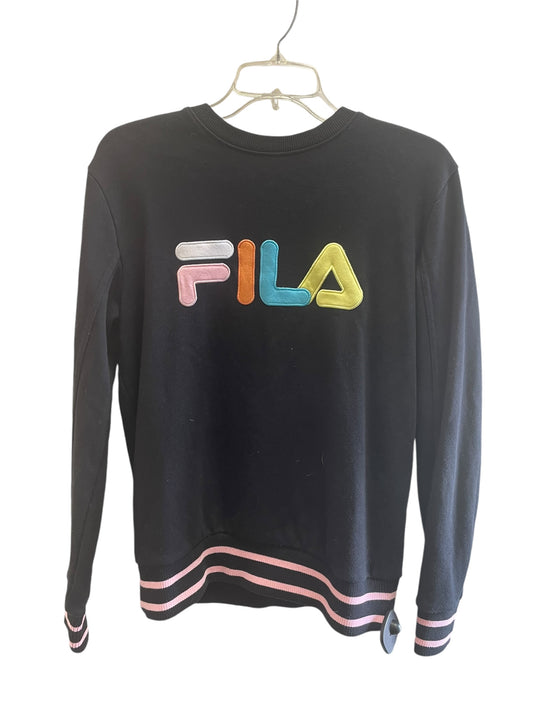 Sweatshirt Crewneck By Fila In Black, Size: S