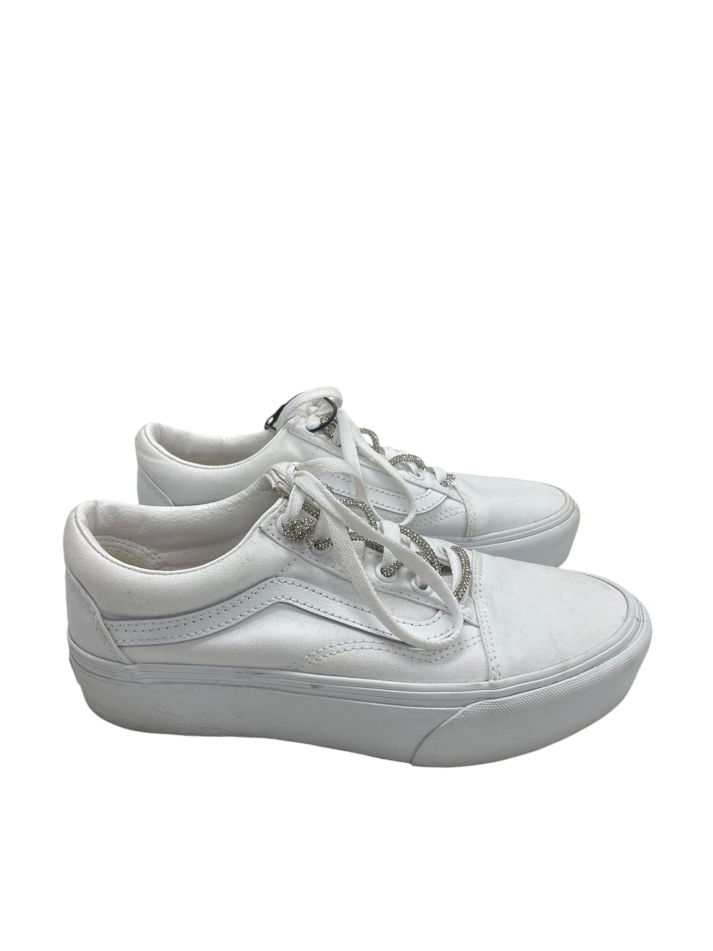 Shoes Sneakers By Vans In White, Size: 7